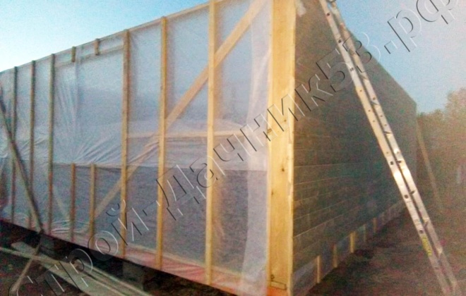 4 Каркасно-щитовой дом по проекту ОД-7, 6×8, 48 м², Рязанская область,  Милославский район, Село Чернава (11)